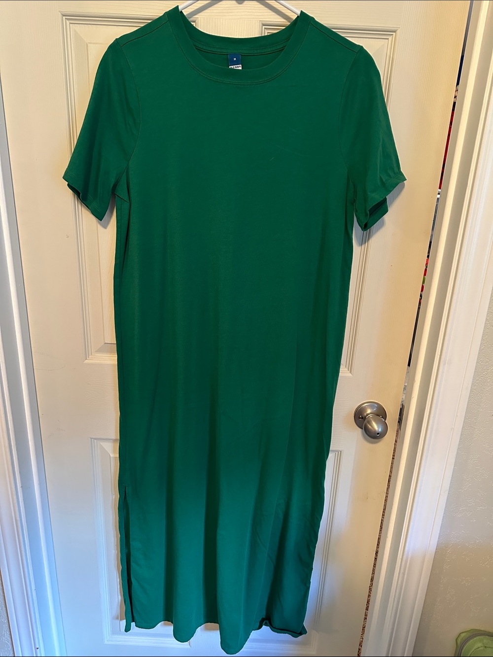 Old Navy Emerald Green Short-Sleeve Maxi Dress